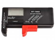 BT-168D Digital Battery Tester Checks 9 v NiMH / 1.5 v AA AAA Button Batteries